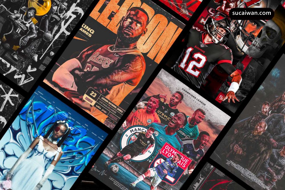 130款国外篮球足球赛车网球橄榄球体育赛事音乐赛博酸性Y2K风格PSD海报源文件模板素材 Supreme Sports Psd Pack by flyerbundlepro 图片素材 sucaiwan.com