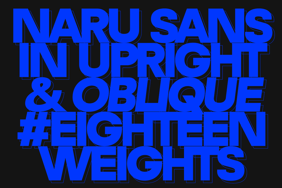 现代时尚品牌网络排版包装设计无衬线英文字体安装包 Naru Sans a Geometric Sans Family , 第2张-素材湾丨精选海外优质设计素材资源 现代时尚品牌网络排版包装设计无衬线英文字体安装包 Naru Sans a Geometric Sans Family , sucaiwan.com