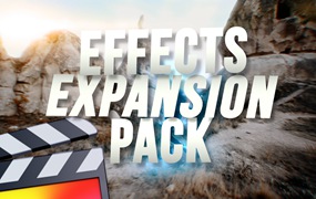 FCPX插件:51个热浪魔法黑洞发光凹凸变形转移传送门拖影效果FCPX插件 Ryan Nangle – Effects Expansion Pack - Final Cut Pro