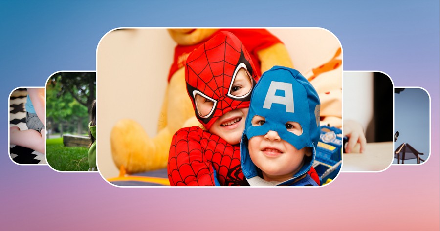 PPT模板高级感小学生幼儿园教师人物介绍生日快乐节日图片轮播PPT , sucaiwan.com