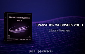 104个常用镜头剪辑、运动、路过、打斗、嗖嗖声音效素材 Just Sound Effects - Transition Whooshes Vol.1