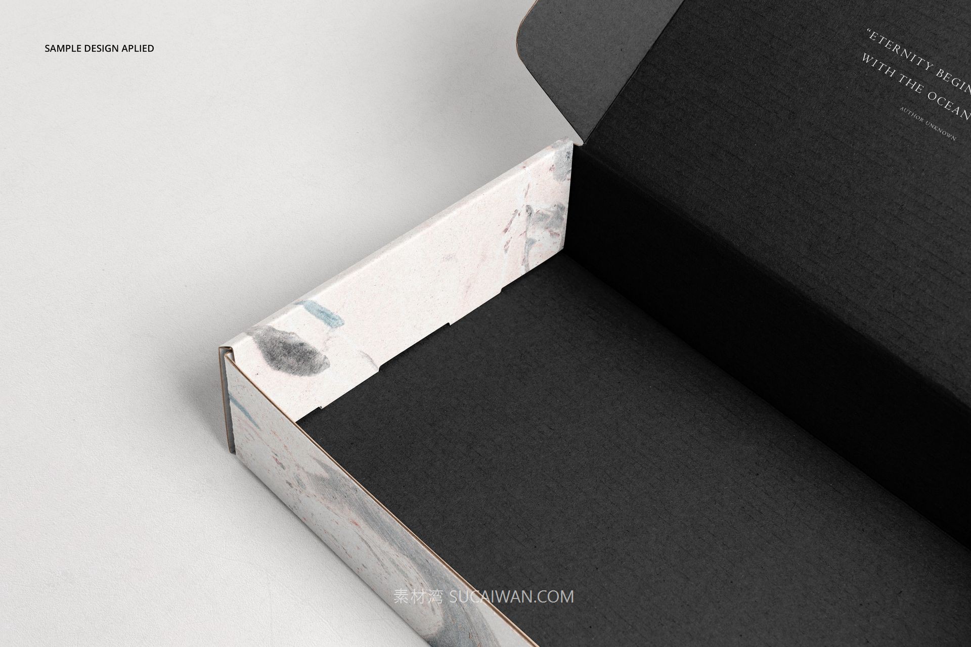 7款时尚服装鞋包装纸盒快递盒包装袋胶带VI设计展示效果图PSD样机模板Noissue Mailing Box Mockup Set v2 , sucaiwan.com