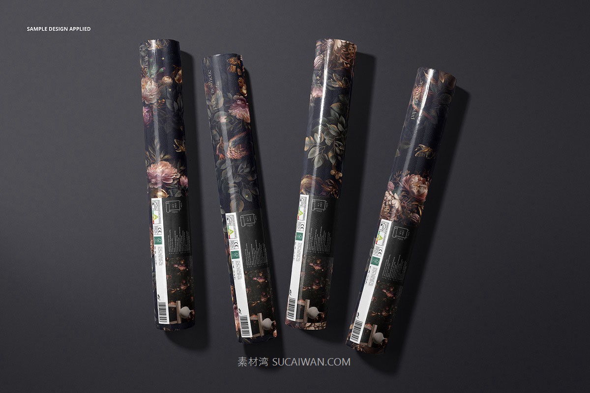 7款高级无纺布壁纸墙纸印花图案设计展示效果图PSD样机模板素材 Non-woven Vinyl Wallpaper Mockup Set v.1 , 第2张-素材湾丨精选海外优质设计素材资源 7款高级无纺布壁纸墙纸印花图案设计展示效果图PSD样机模板素材 Non-woven Vinyl Wallpaper Mockup Set v.1 , sucaiwan.com