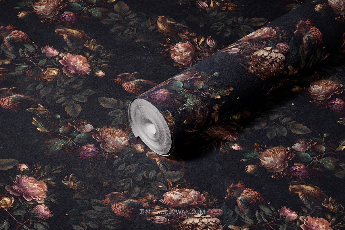 7款高级无纺布壁纸墙纸印花图案设计展示效果图PSD样机模板素材 Non-woven Vinyl Wallpaper Mockup Set v.1 , 第7张-素材湾丨精选海外优质设计素材资源 7款高级无纺布壁纸墙纸印花图案设计展示效果图PSD样机模板素材 Non-woven Vinyl Wallpaper Mockup Set v.1 , sucaiwan.com