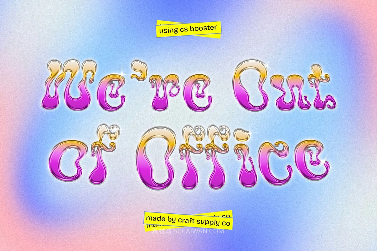 现代未来派品牌海报设计液体装饰英文字体安装包 Booster – Liquid Font , 第2张-素材湾丨精选海外优质设计素材资源 现代未来派品牌海报设计液体装饰英文字体安装包 Booster – Liquid Font , sucaiwan.com