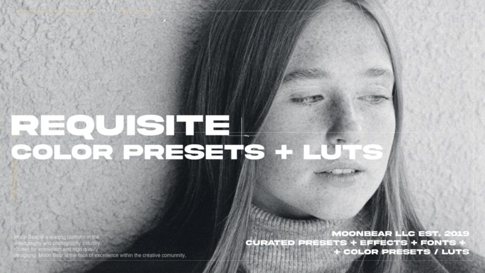 专业复古电影质感胶片模拟扫街肖像照片视频调色lut+lr预设包MoonBear – Requisite 插件预设 sucaiwan.com