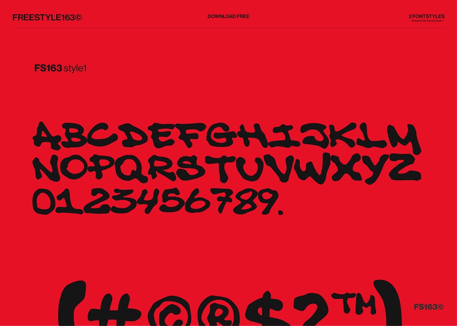 可商用街头文化艺术海报封面手写涂鸦标题LOGO排版英文字体 FS163 TYPE FACE , 第8张-素材湾丨精选海外优质设计素材资源 可商用街头文化艺术海报封面手写涂鸦标题LOGO排版英文字体 FS163 TYPE FACE , sucaiwan.com