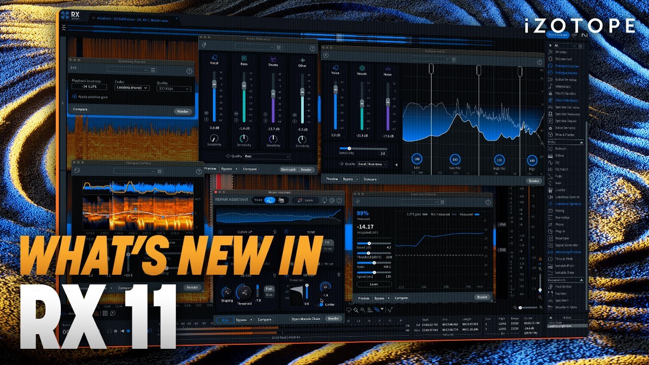 iZotope RX 11.2.0 Audio Editor Advanced 达芬奇/FCPX/AU/PR专业音频修复编辑软件/插件 Win + Mac , 第1张-素材湾丨精选海外优质设计素材资源 iZotope RX 11.2.0 Audio Editor Advanced 达芬奇/FCPX/AU/PR专业音频修复编辑软件/插件 Win + Mac , sucaiwan.com