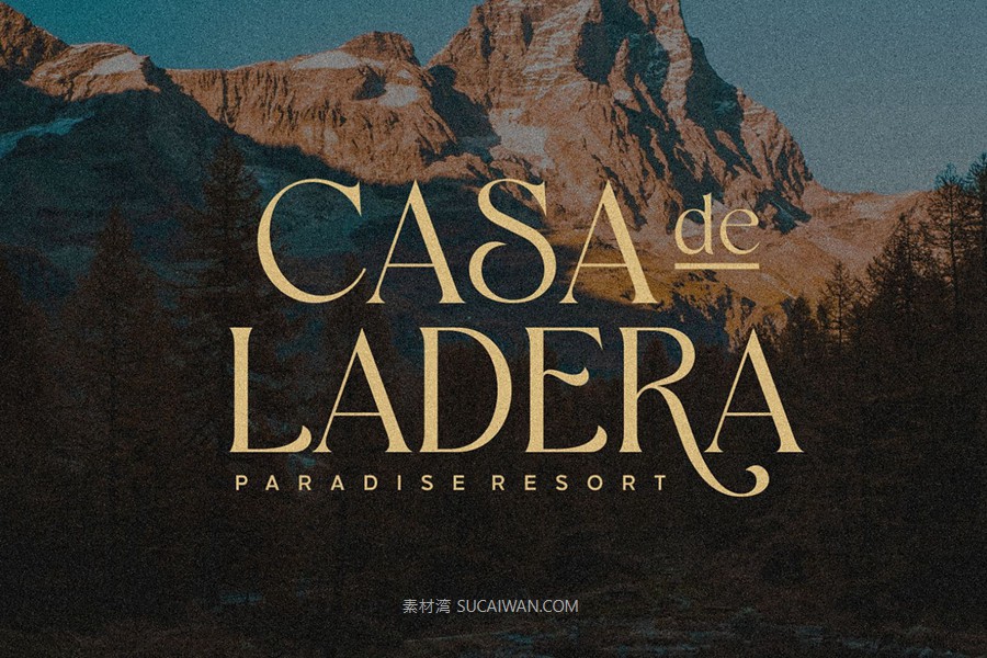 时尚优雅品牌海报婚礼设计衬线英文字体安装包 Shaena – Beautiful Serif , sucaiwan.com