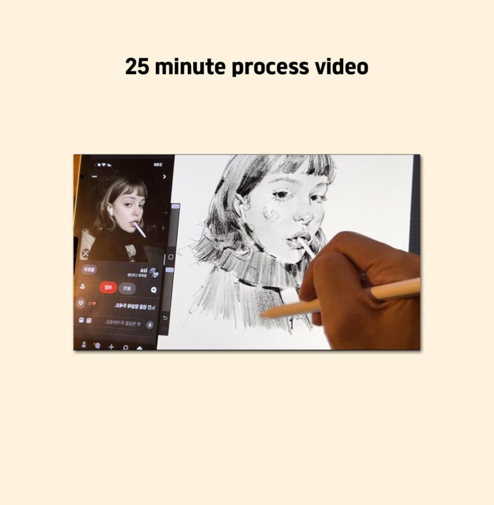 20款专业铅笔素描艺术绘画procreate笔刷画笔+视频教程 20 Sketch Pencil Brushes for Procreate , sucaiwan.com