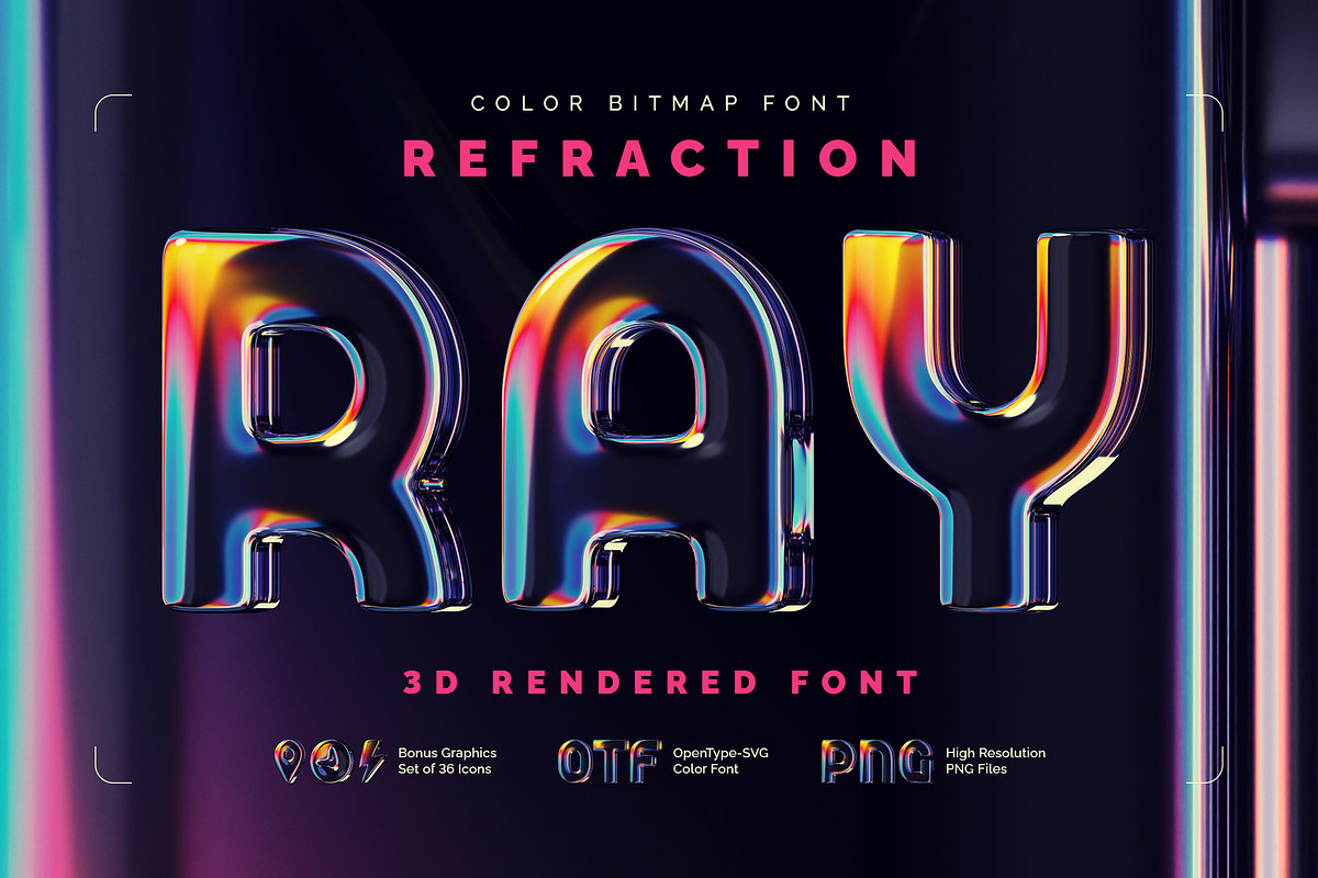 时尚科幻透明亚克力水晶玻璃英文字母符号图标png免抠图片素材Refraction Ray – Color Bitmap Font , 第1张-素材湾丨精选海外优质设计素材资源 时尚科幻透明亚克力水晶玻璃英文字母符号图标png免抠图片素材Refraction Ray – Color Bitmap Font , sucaiwan.com
