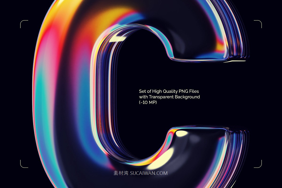 时尚科幻透明亚克力水晶玻璃英文字母符号图标png免抠图片素材Refraction Ray – Color Bitmap Font , 第4张-素材湾丨精选海外优质设计素材资源 时尚科幻透明亚克力水晶玻璃英文字母符号图标png免抠图片素材Refraction Ray – Color Bitmap Font , sucaiwan.com