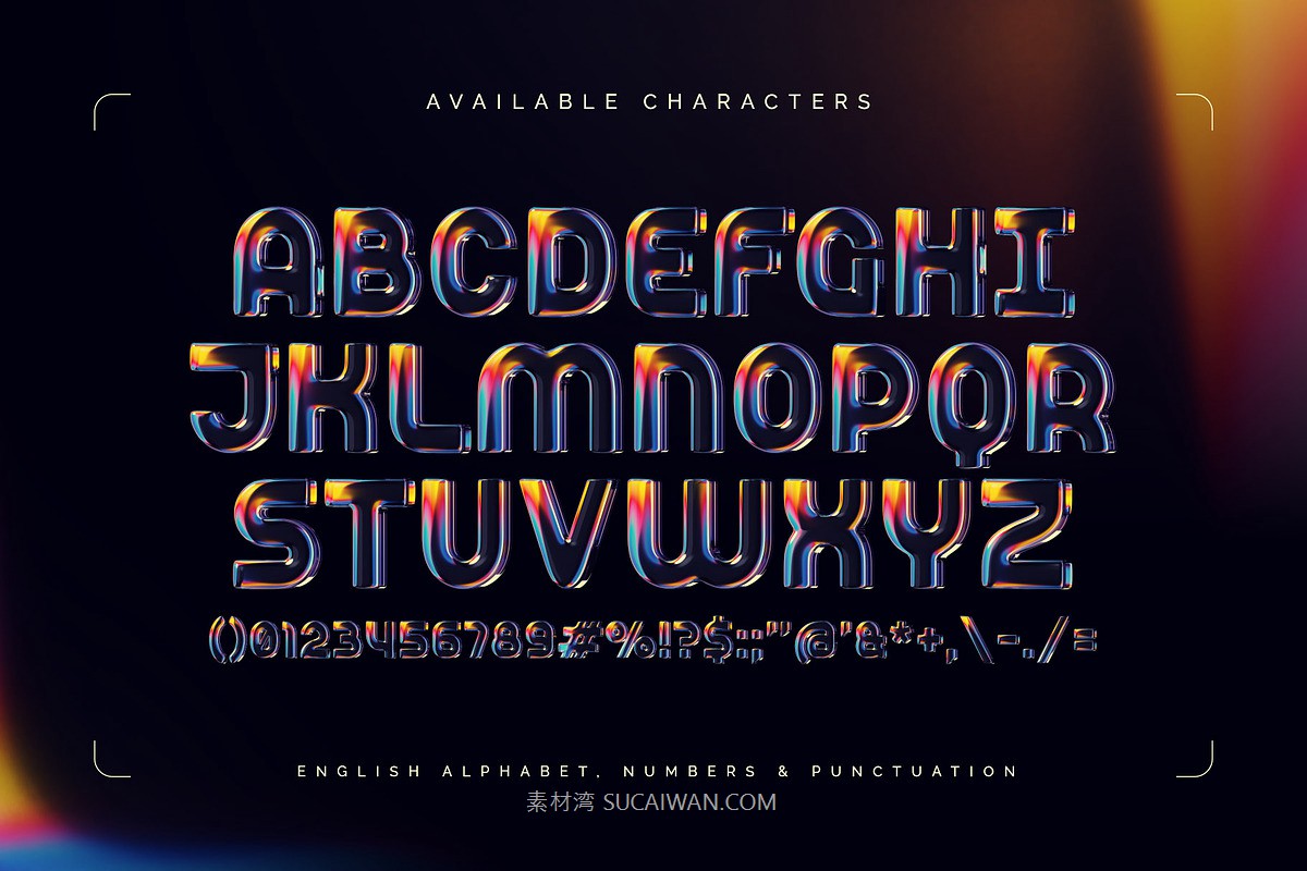 时尚科幻透明亚克力水晶玻璃英文字母符号图标png免抠图片素材Refraction Ray – Color Bitmap Font , 第5张-素材湾丨精选海外优质设计素材资源 时尚科幻透明亚克力水晶玻璃英文字母符号图标png免抠图片素材Refraction Ray – Color Bitmap Font , sucaiwan.com