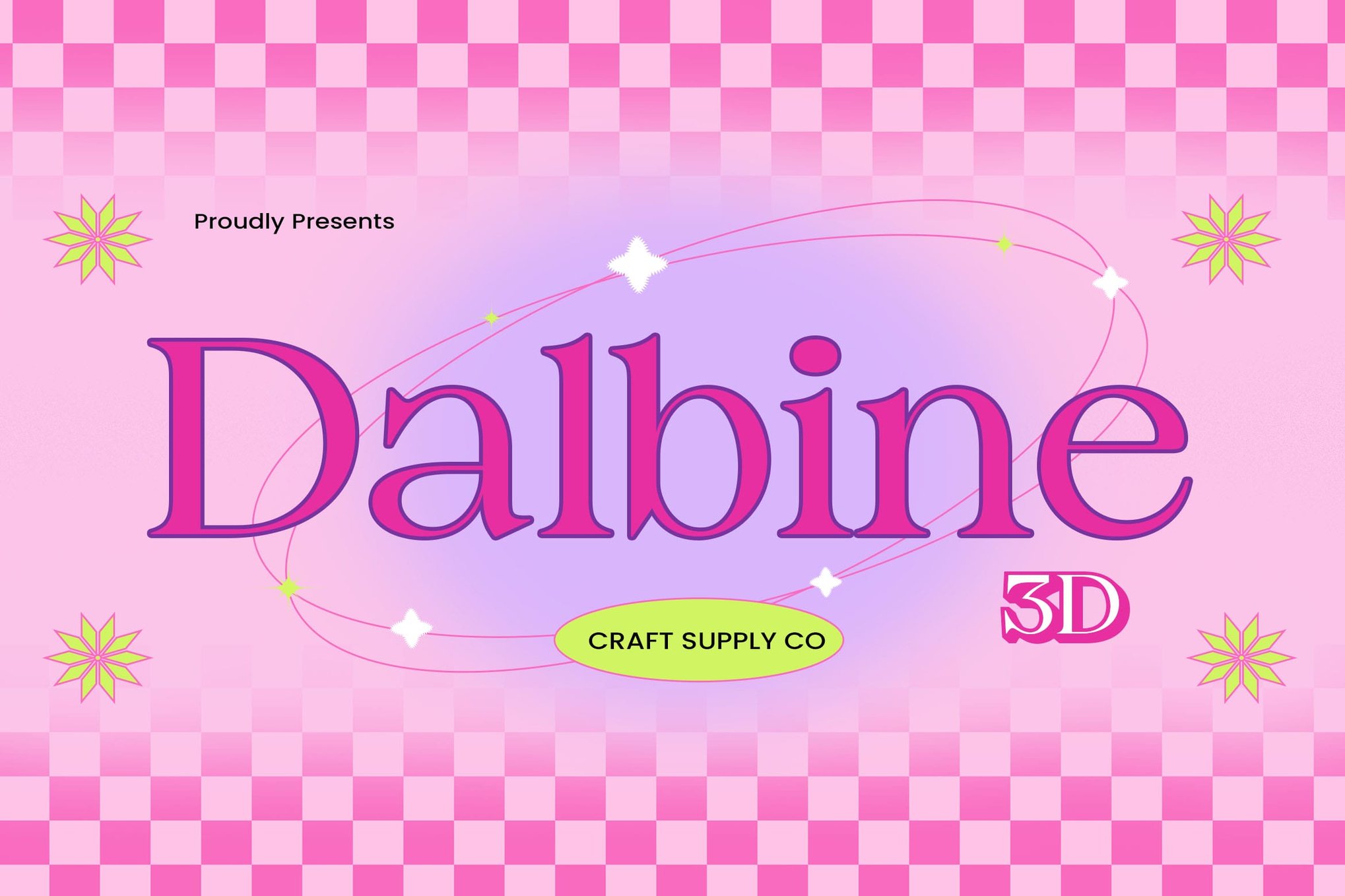 复古Y2K极简主义风格现代衬线奢侈品牌封面海报设计字体 Dalbine 3D , 第1张-素材湾丨精选海外优质设计素材资源 复古Y2K极简主义风格现代衬线奢侈品牌封面海报设计字体 Dalbine 3D , sucaiwan.com