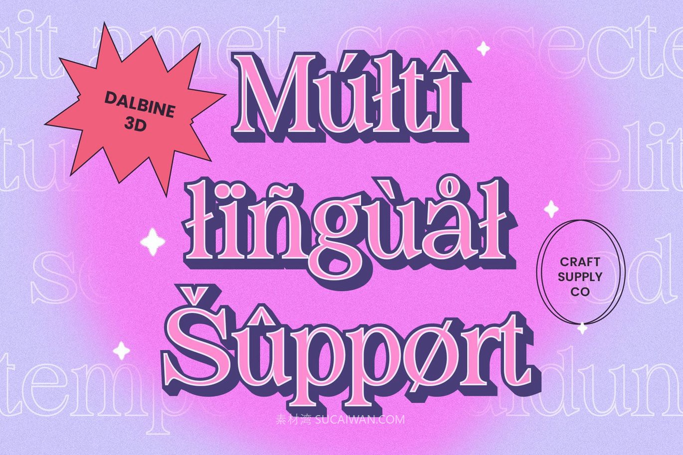 复古Y2K极简主义风格现代衬线奢侈品牌封面海报设计字体 Dalbine 3D , 第3张-素材湾丨精选海外优质设计素材资源 复古Y2K极简主义风格现代衬线奢侈品牌封面海报设计字体 Dalbine 3D , sucaiwan.com