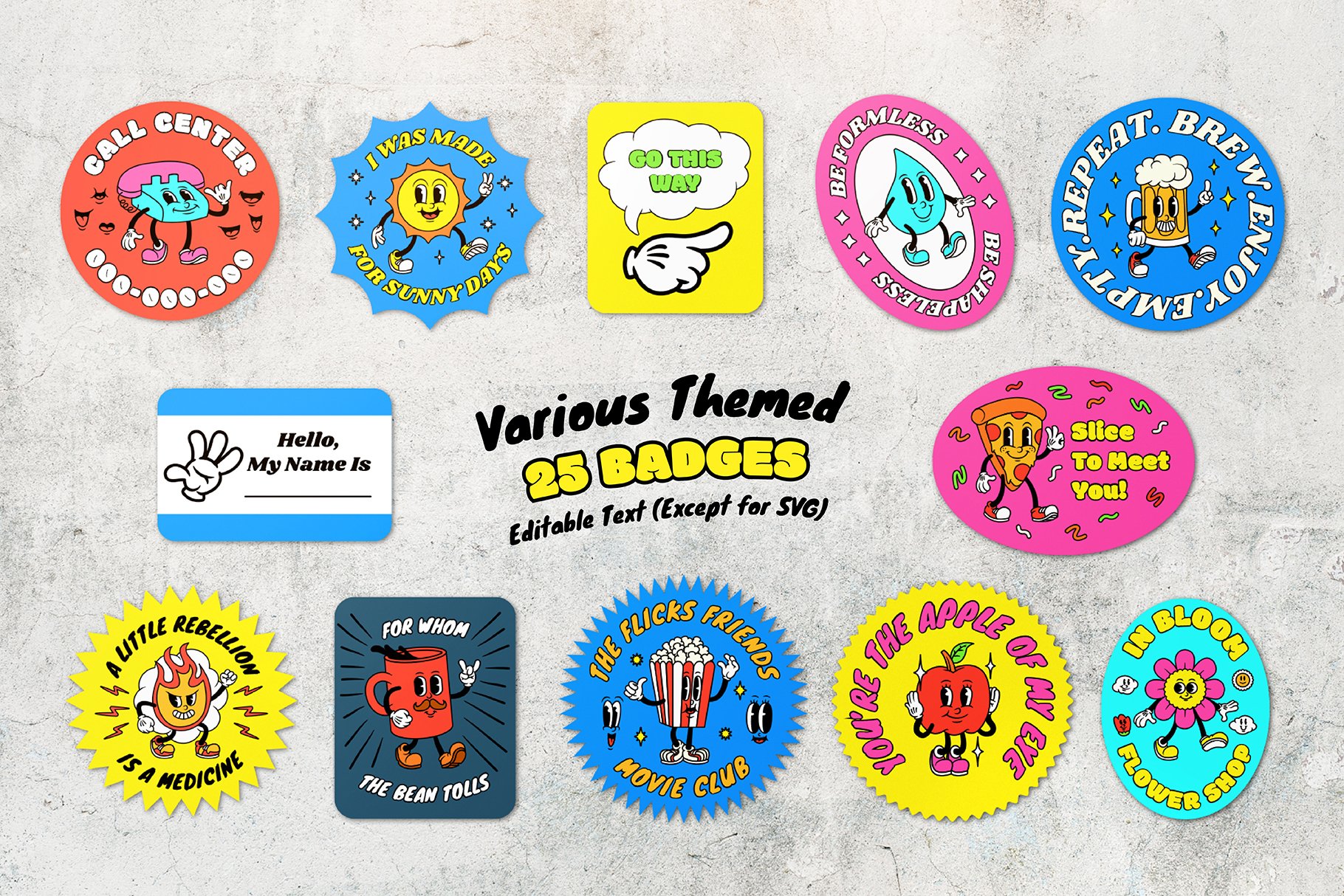 Whimsical Cartoon Vol.1 卡通风格 PNG PSD AI 表情 贴纸 海报设计图形资产 图片素材 第8张-素材湾丨精选海外优质设计素材资源 Whimsical Cartoon Vol.1 卡通风格 PNG PSD AI 表情 贴纸 海报设计图形资产 图片素材 sucaiwan.com