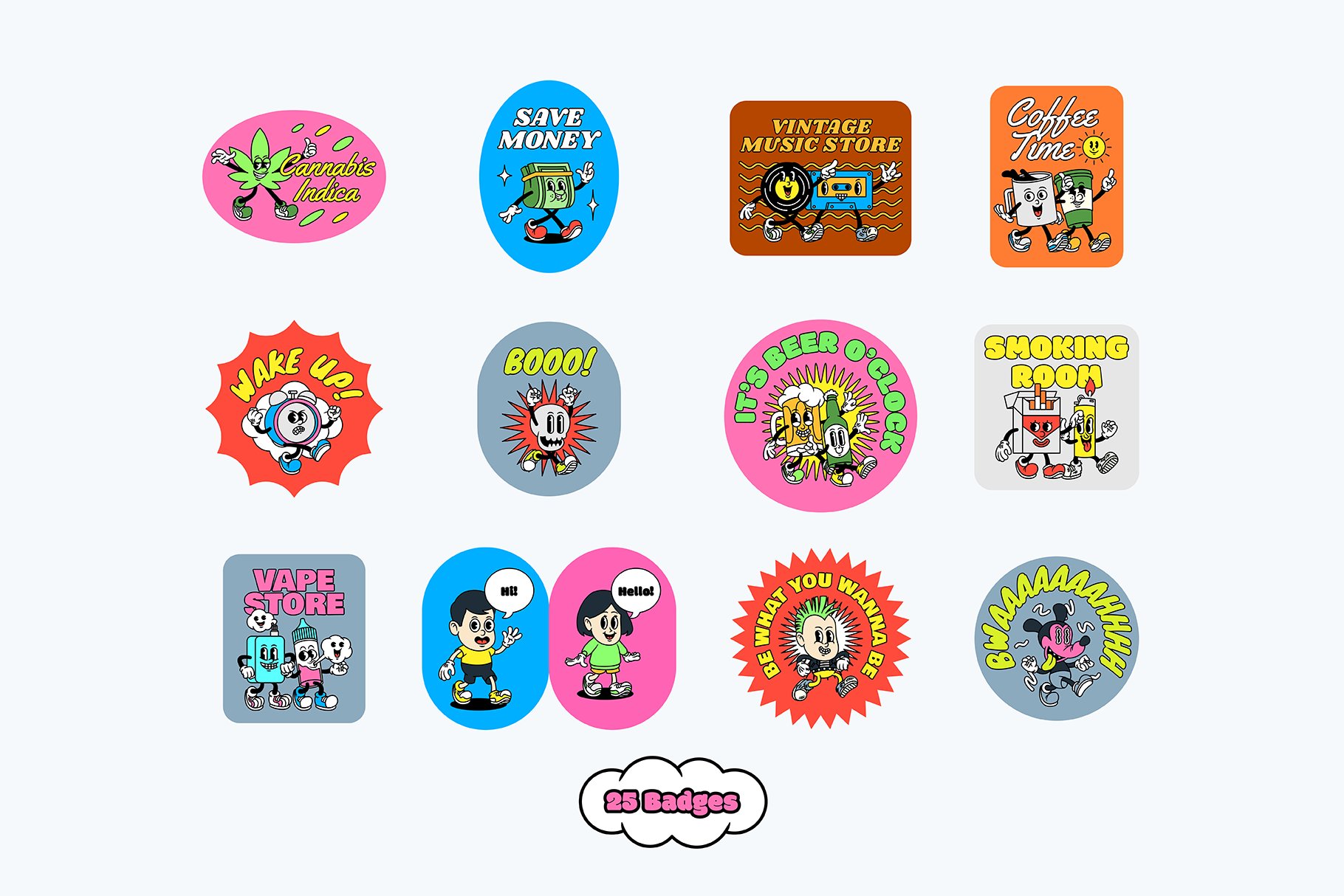 Whimsical Cartoon Vol.2 卡通风格 PNG PSD AI 表情 贴纸 海报设计图形资产 图片素材 第11张-素材湾丨精选海外优质设计素材资源 Whimsical Cartoon Vol.2 卡通风格 PNG PSD AI 表情 贴纸 海报设计图形资产 图片素材 sucaiwan.com