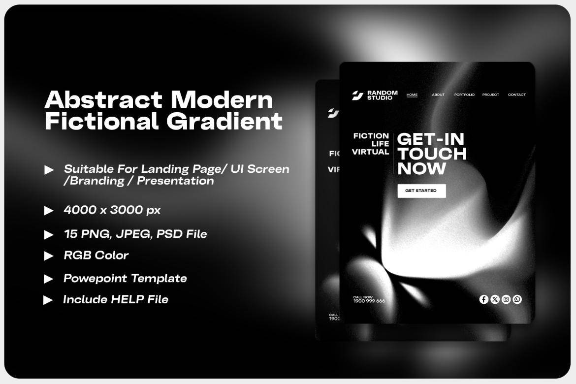 15款单色颗粒渐变扭曲抽象艺术背景图AI/PSD格式设计素材 Abstract Grainy Gradient Background , 第2张-素材湾丨精选海外优质设计素材资源 15款单色颗粒渐变扭曲抽象艺术背景图AI/PSD格式设计素材 Abstract Grainy Gradient Background , sucaiwan.com