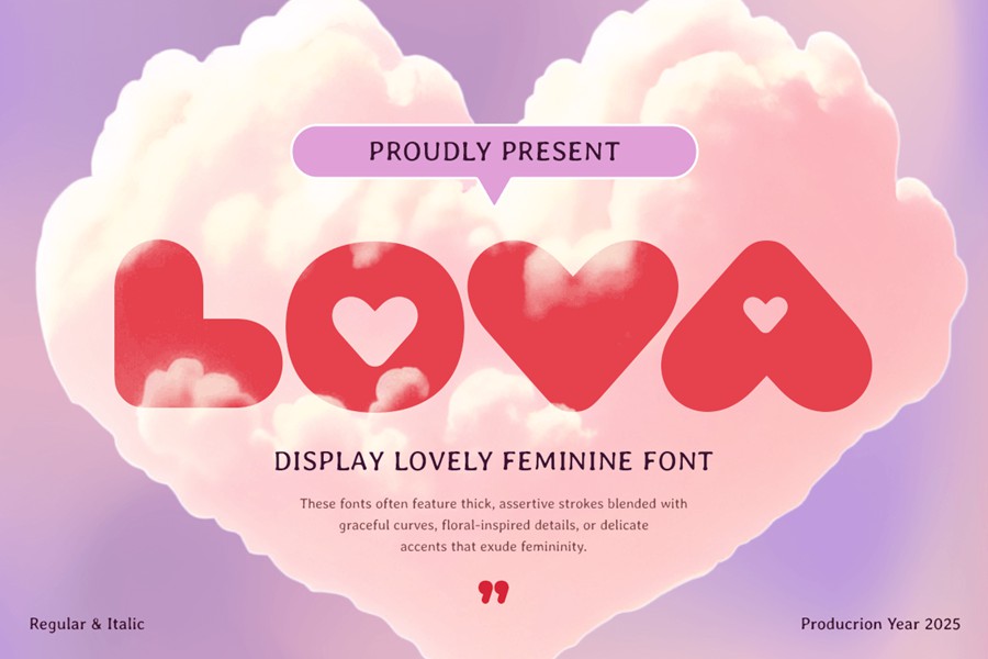 时尚可爱品牌婚礼徽标设计无衬线英文字体安装包 Lova – Lovely Feminine Font , 第1张-素材湾丨精选海外优质设计素材资源 时尚可爱品牌婚礼徽标设计无衬线英文字体安装包 Lova – Lovely Feminine Font , sucaiwan.com