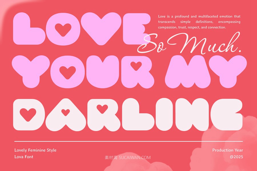 时尚可爱品牌婚礼徽标设计无衬线英文字体安装包 Lova – Lovely Feminine Font , 第12张-素材湾丨精选海外优质设计素材资源 时尚可爱品牌婚礼徽标设计无衬线英文字体安装包 Lova – Lovely Feminine Font , sucaiwan.com