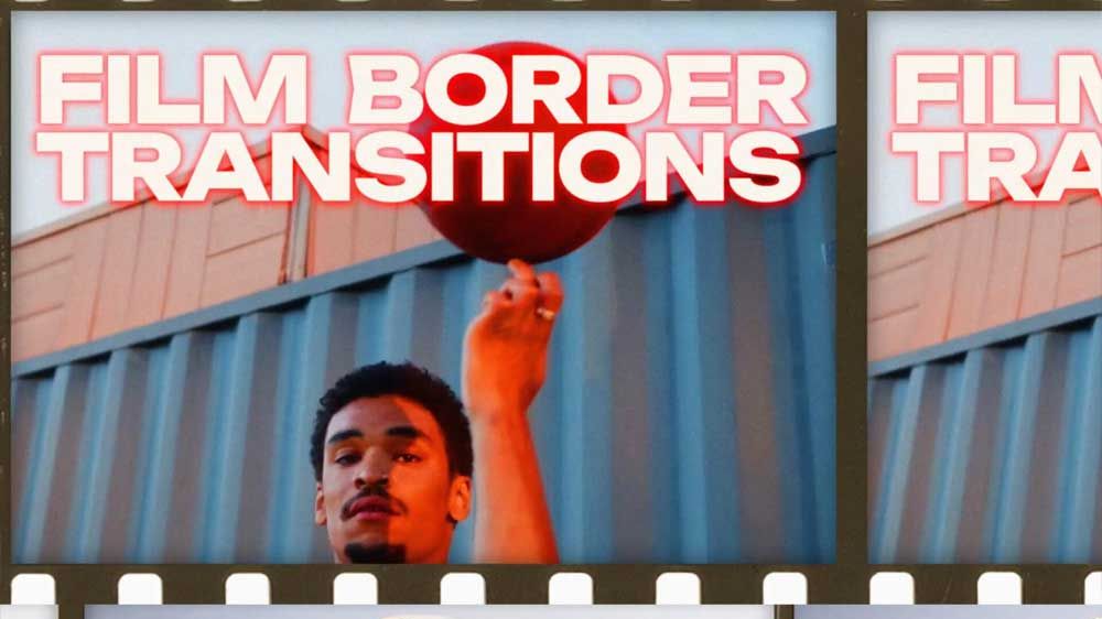 AE模板：10个复古胶片美学柯达胶卷边框无缝转场 , sucaiwan.com