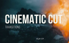 AE/达芬奇模板：80个高质量电影预告片剪辑镜头烧伤、闪回、故障、漏光、 擦拭无缝转场过渡+音效