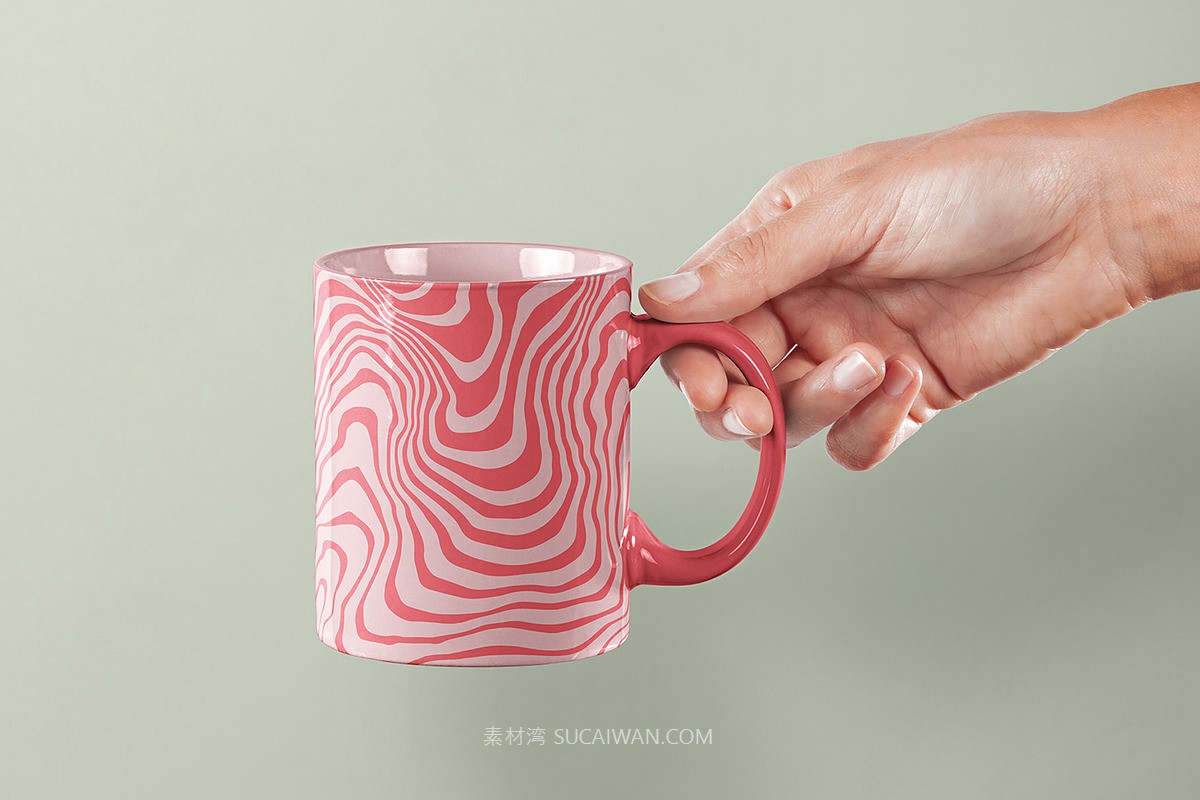 70 年代抽象艺术线条条纹波浪几何AI矢量无缝图案印花背景设计套装 Groovy Abstract Textures , sucaiwan.com