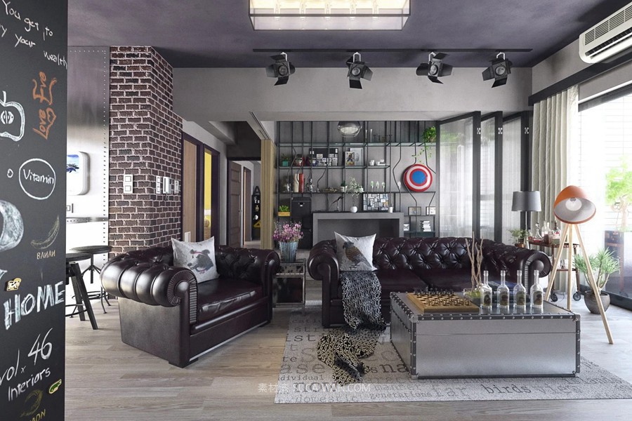 3ds Max 工业风阁楼办公室内场景资产3D模型素材 Evermotion – Archinterior Vol.46 , 第4张-素材湾丨精选海外优质设计素材资源 3ds Max 工业风阁楼办公室内场景资产3D模型素材 Evermotion – Archinterior Vol.46 , sucaiwan.com