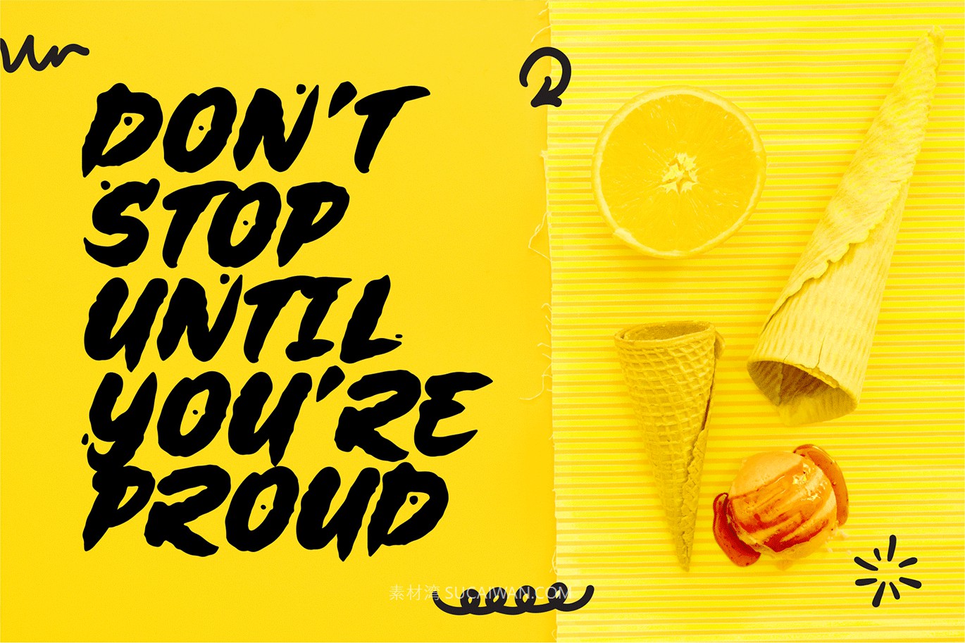 时尚创意品牌海报徽标设计无衬线英文字体安装包 Scribles – A Brush Font , 第5张-素材湾丨精选海外优质设计素材资源 时尚创意品牌海报徽标设计无衬线英文字体安装包 Scribles – A Brush Font , sucaiwan.com