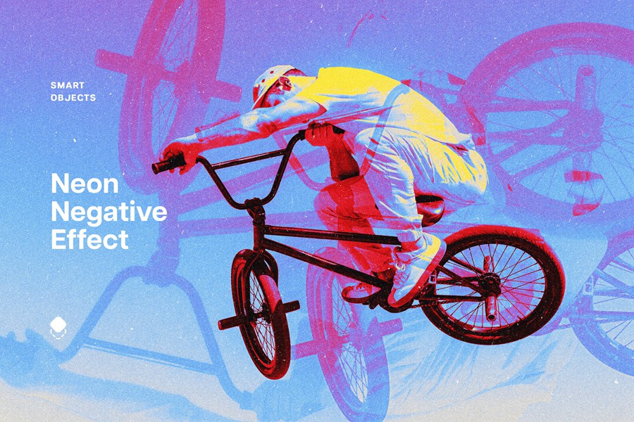 复古失真错位霓虹灯照片效果ps特效滤镜样机 Acid Neon Negative Photo Effect , 第1张-素材湾丨精选海外优质设计素材资源 复古失真错位霓虹灯照片效果ps特效滤镜样机 Acid Neon Negative Photo Effect , sucaiwan.com