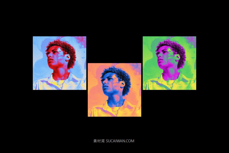 复古失真错位霓虹灯照片效果ps特效滤镜样机 Acid Neon Negative Photo Effect , 第6张-素材湾丨精选海外优质设计素材资源 复古失真错位霓虹灯照片效果ps特效滤镜样机 Acid Neon Negative Photo Effect , sucaiwan.com