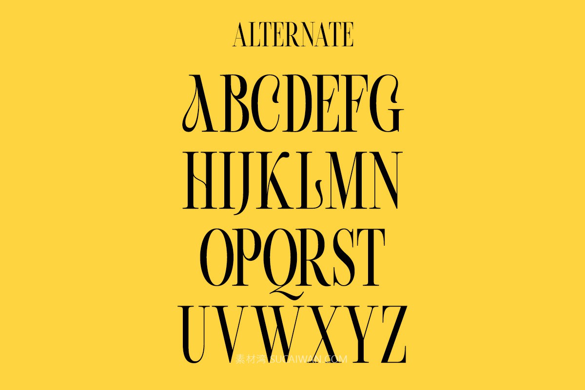 2款现代文艺优雅标题排版衬线西文英文字体 Beachwalk | Elegant Retro Serif , 第10张-素材湾丨精选海外优质设计素材资源 2款现代文艺优雅标题排版衬线西文英文字体 Beachwalk | Elegant Retro Serif , sucaiwan.com