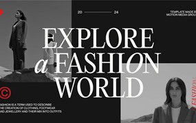 AE模板:新潮大胆创意时尚极简主义艺术商业品牌开场片头