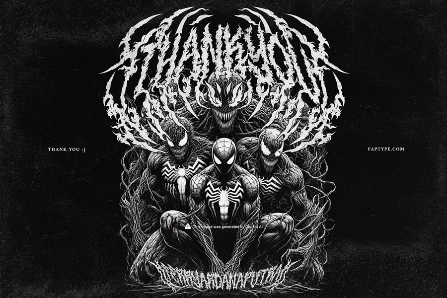 暗黑野蛮重金属纹身图腾设计装饰英文字体安装包 Mephisto – A True Black Metal Font 设计素材 第11张-素材湾丨精选海外优质设计素材资源 暗黑野蛮重金属纹身图腾设计装饰英文字体安装包 Mephisto – A True Black Metal Font 设计素材 sucaiwan.com