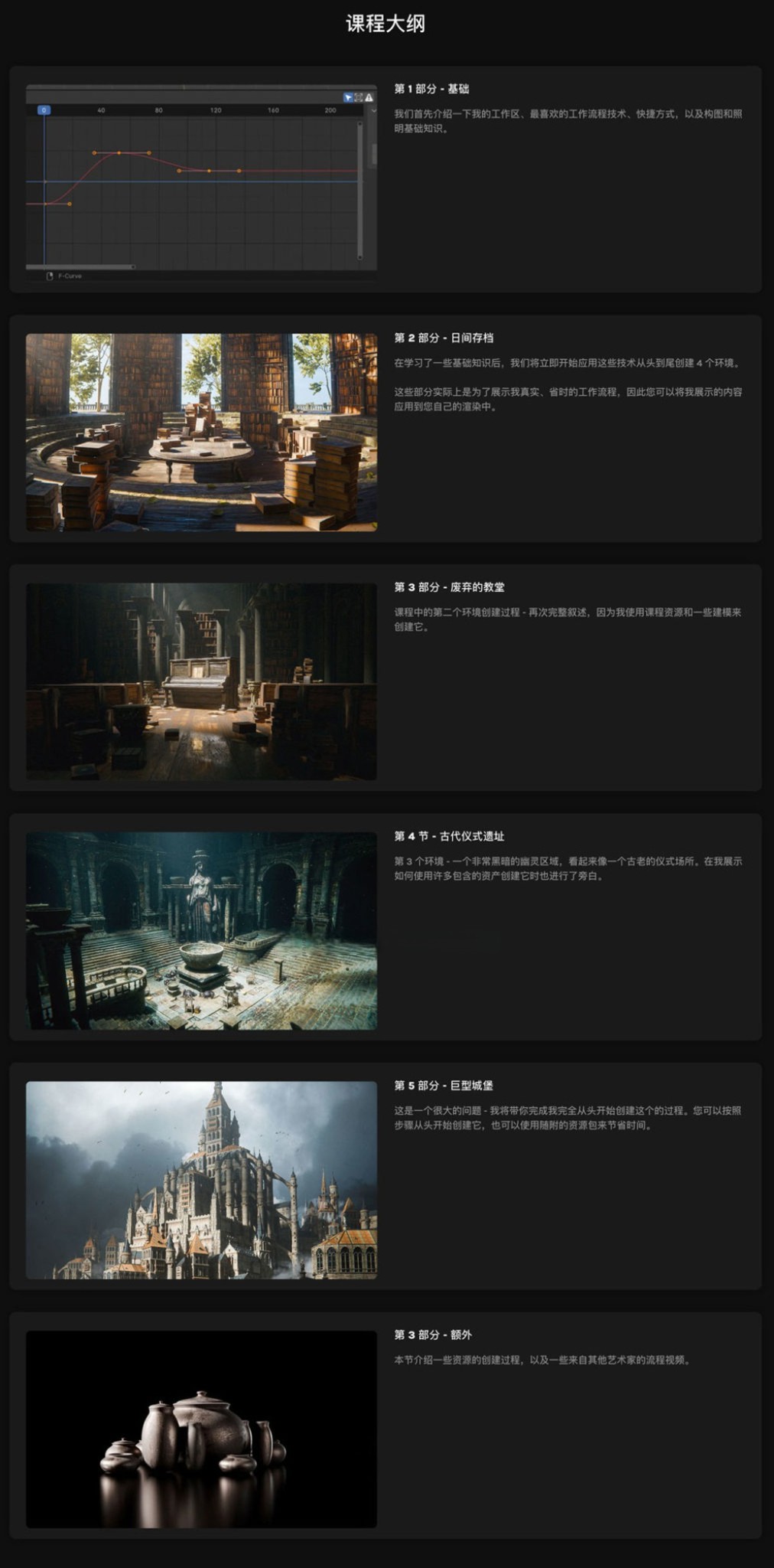 Blender奇幻环境3D场景灯光建模材质渲染教程 中英文字幕 Max Hayart – Fantasy Environments Course , 第2张-素材湾丨精选海外优质设计素材资源 Blender奇幻环境3D场景灯光建模材质渲染教程 中英文字幕 Max Hayart – Fantasy Environments Course , sucaiwan.com