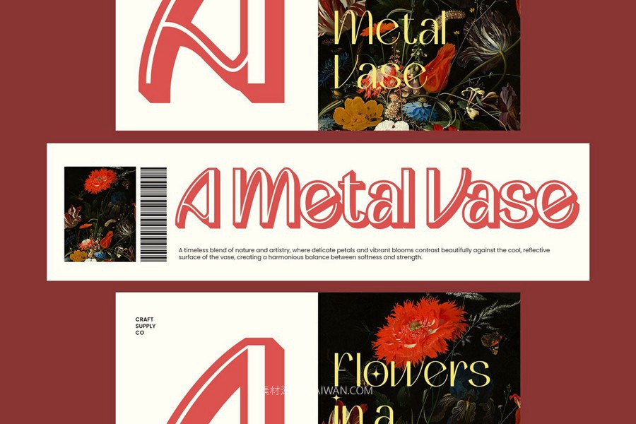 时尚优雅品牌海报徽标设计无衬线英文字体安装包 Gevaline 3D 设计素材 sucaiwan.com