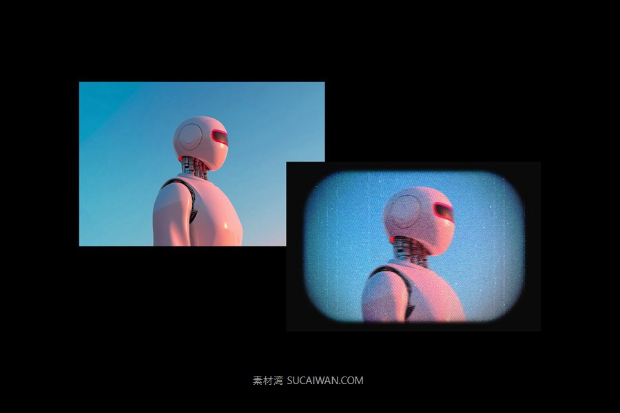 复古半色调riso打印照片效果ps特效滤镜样机 Aged TV Photo Effect 插件预设 第4张-素材湾丨精选海外优质设计素材资源 复古半色调riso打印照片效果ps特效滤镜样机 Aged TV Photo Effect 插件预设 sucaiwan.com