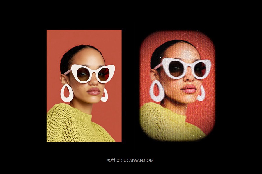 复古半色调riso打印照片效果ps特效滤镜样机 Aged TV Photo Effect 插件预设 第7张-素材湾丨精选海外优质设计素材资源 复古半色调riso打印照片效果ps特效滤镜样机 Aged TV Photo Effect 插件预设 sucaiwan.com