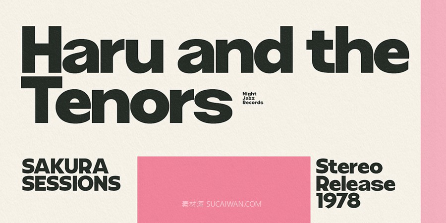 复古风格化几何风视觉海报杂志Logo设计PSAI无衬线英文字体安装包 Myfonts – Grafik Poster Font Family 设计素材 sucaiwan.com