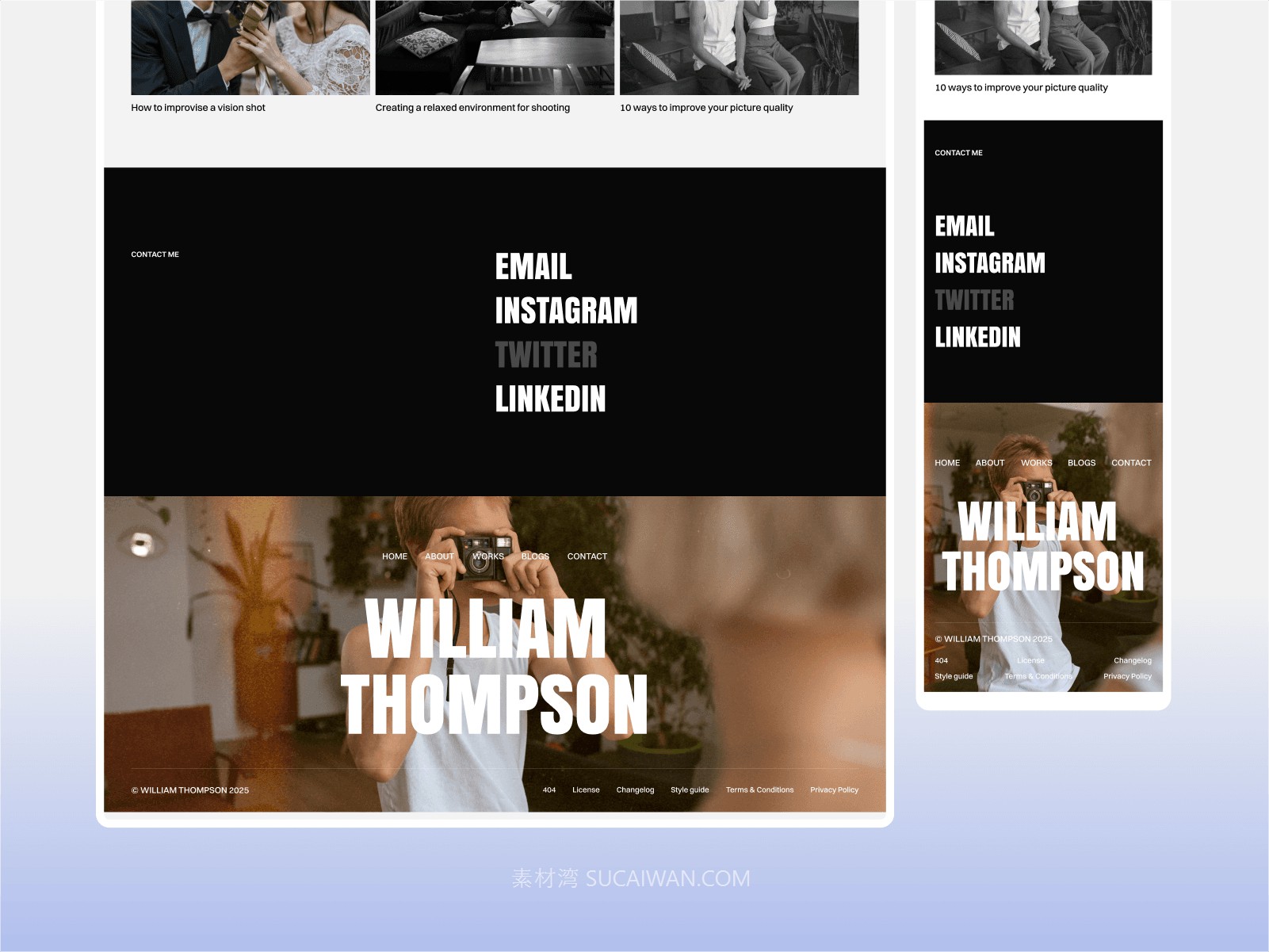 国外极简风摄影绘画艺术品作品集网站界面ui设计framer模板素材 Photographer Portfolio Framer Templates APP UI 第3张-素材湾丨精选海外优质设计素材资源 国外极简风摄影绘画艺术品作品集网站界面ui设计framer模板素材 Photographer Portfolio Framer Templates APP UI sucaiwan.com
