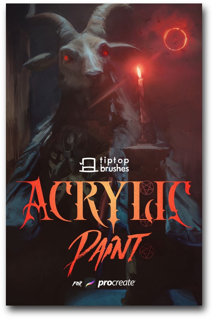 Acrylic Paint Brushes for Procreate 高度写实主义亚克力进条纹颗粒涂抹线条procreate画笔笔刷素材 笔刷资源 sucaiwan.com