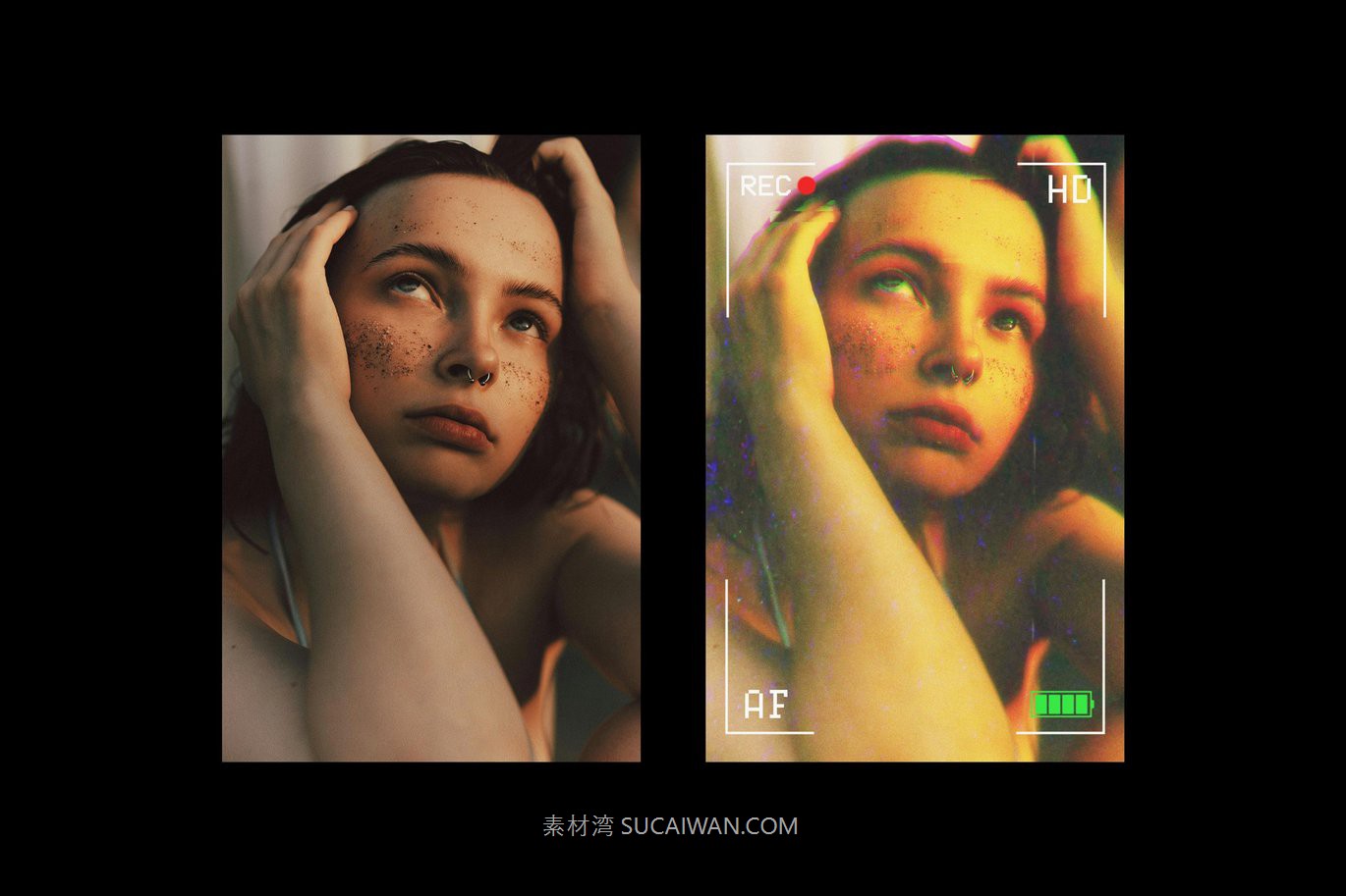 复古故障模糊照片效果ps特效滤镜样机 Vintage VHS Tape Template 插件预设 第7张-素材湾丨精选海外优质设计素材资源 复古故障模糊照片效果ps特效滤镜样机 Vintage VHS Tape Template 插件预设 sucaiwan.com