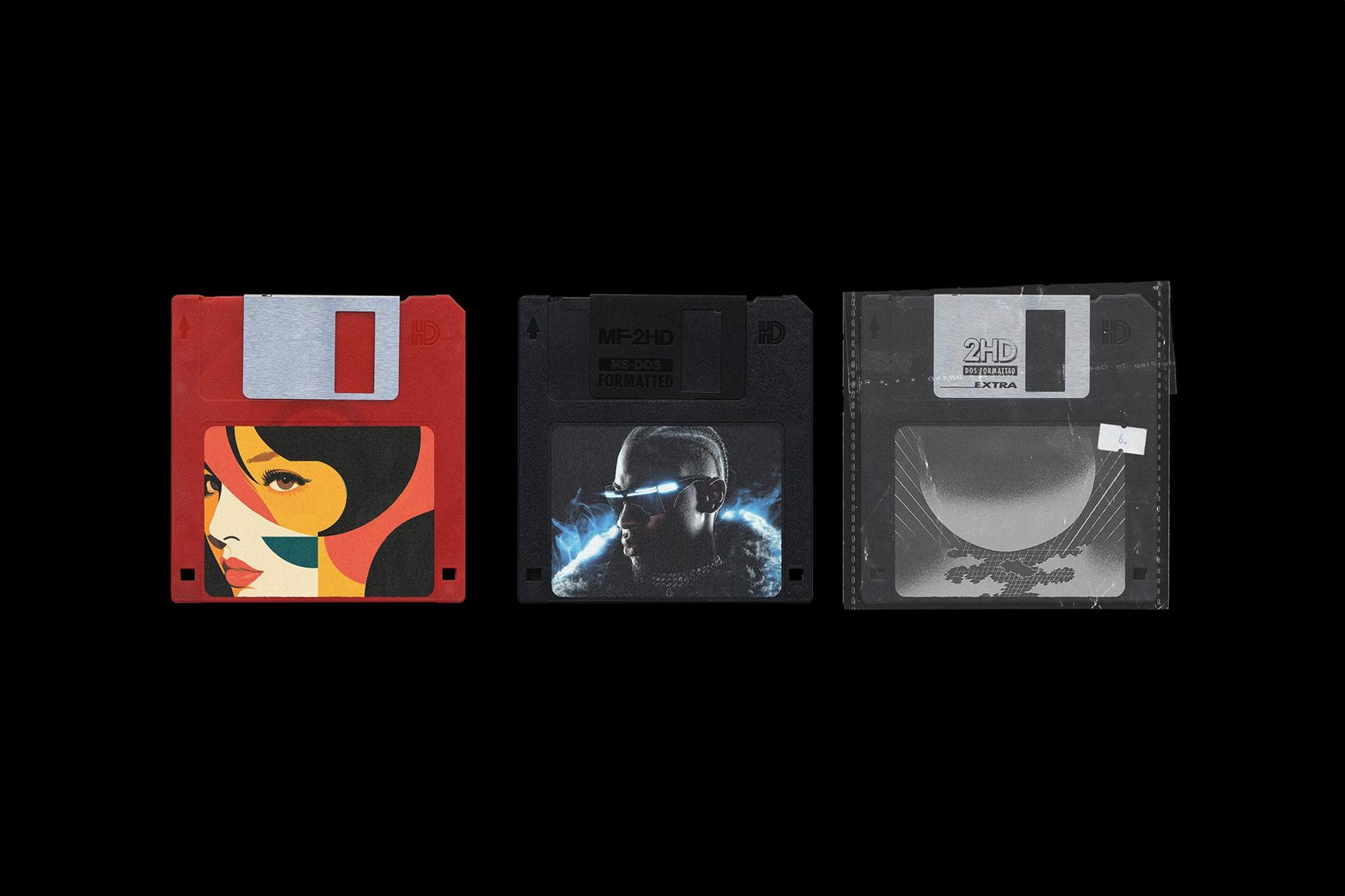 Floppy Disk Cover Mockup Pack 复古怀旧科技塑料袋贴纸标签地下摇滚风PNG免抠图PS设计素材 图片素材 第1张-素材湾丨精选海外优质设计素材资源 Floppy Disk Cover Mockup Pack 复古怀旧科技塑料袋贴纸标签地下摇滚风PNG免抠图PS设计素材 图片素材 sucaiwan.com