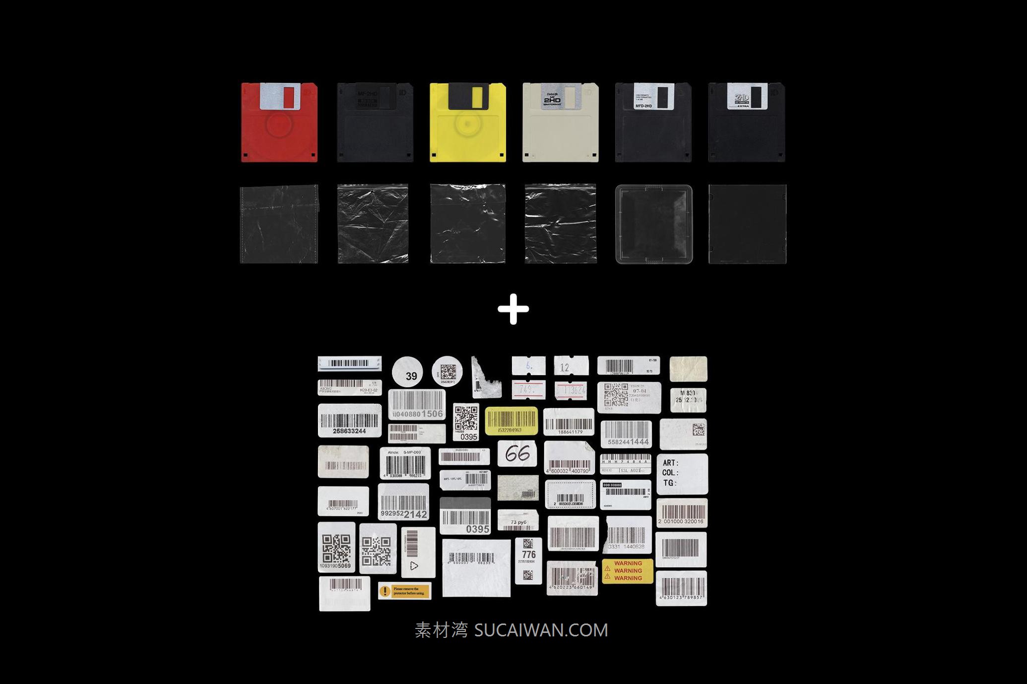 Floppy Disk Cover Mockup Pack 复古怀旧科技塑料袋贴纸标签地下摇滚风PNG免抠图PS设计素材 图片素材 第7张-素材湾丨精选海外优质设计素材资源 Floppy Disk Cover Mockup Pack 复古怀旧科技塑料袋贴纸标签地下摇滚风PNG免抠图PS设计素材 图片素材 sucaiwan.com