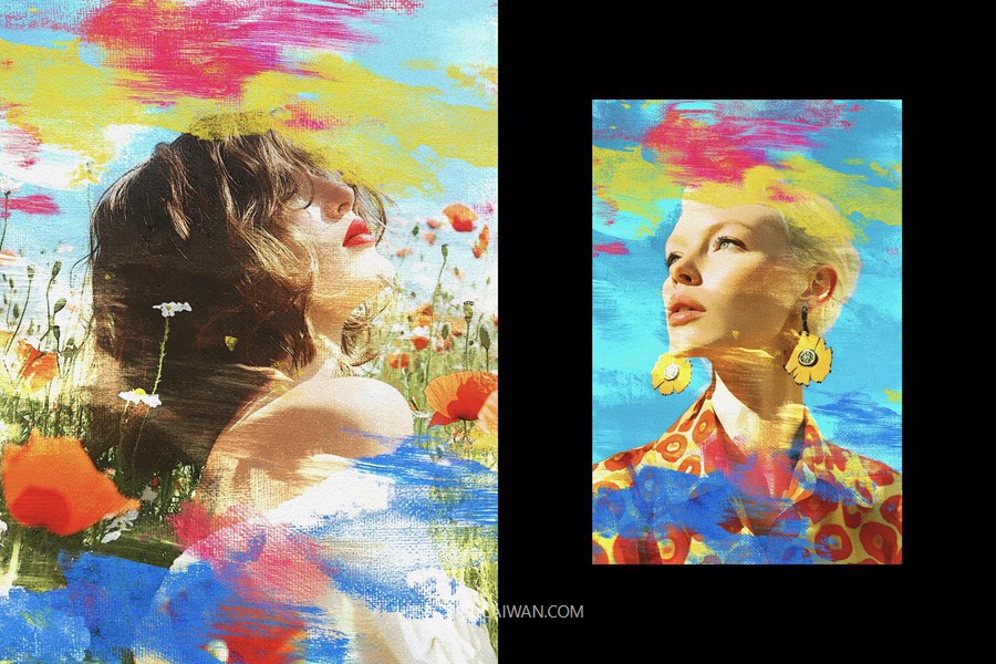 彩色丙烯酸绘画照片效果ps特效滤镜样机 Paint Photo Effect 插件预设 第6张-素材湾丨精选海外优质设计素材资源 彩色丙烯酸绘画照片效果ps特效滤镜样机 Paint Photo Effect 插件预设 sucaiwan.com