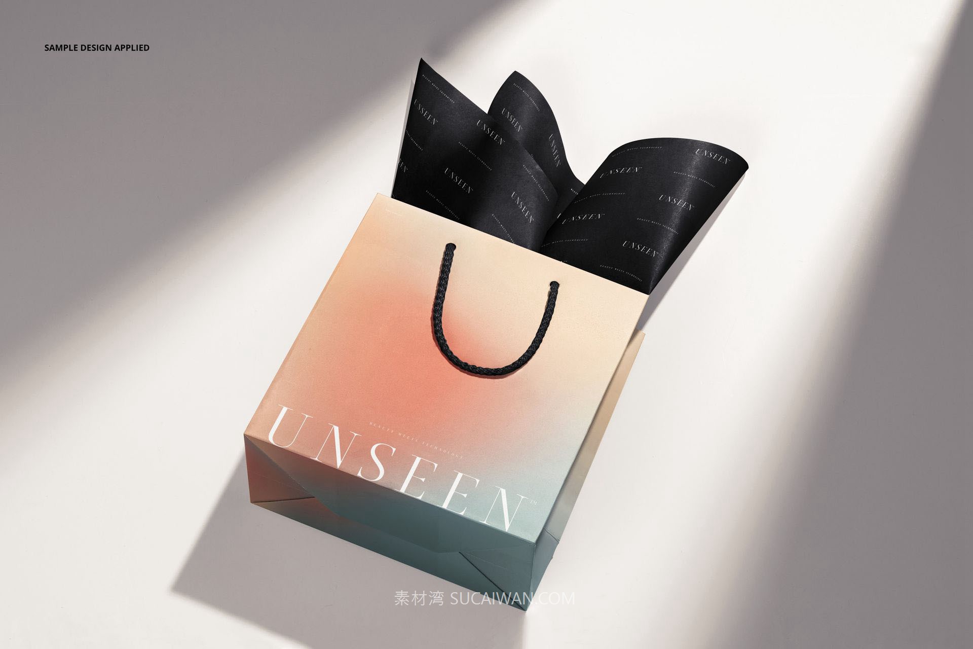 9款高级礼品包装纸装饰纸手提袋设计展示PSD样机效果图模板 Tissue Paper in Gift Bag Mockup by creatsy 样机素材 第4张-素材湾丨精选海外优质设计素材资源 9款高级礼品包装纸装饰纸手提袋设计展示PSD样机效果图模板 Tissue Paper in Gift Bag Mockup by creatsy 样机素材 sucaiwan.com