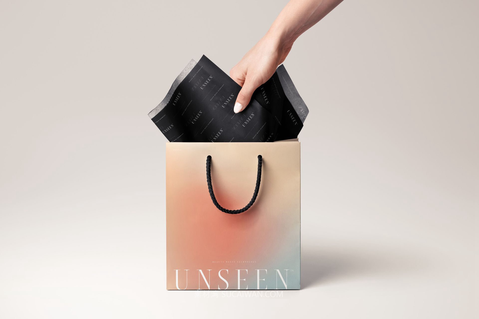 9款高级礼品包装纸装饰纸手提袋设计展示PSD样机效果图模板 Tissue Paper in Gift Bag Mockup by creatsy 样机素材 第5张-素材湾丨精选海外优质设计素材资源 9款高级礼品包装纸装饰纸手提袋设计展示PSD样机效果图模板 Tissue Paper in Gift Bag Mockup by creatsy 样机素材 sucaiwan.com