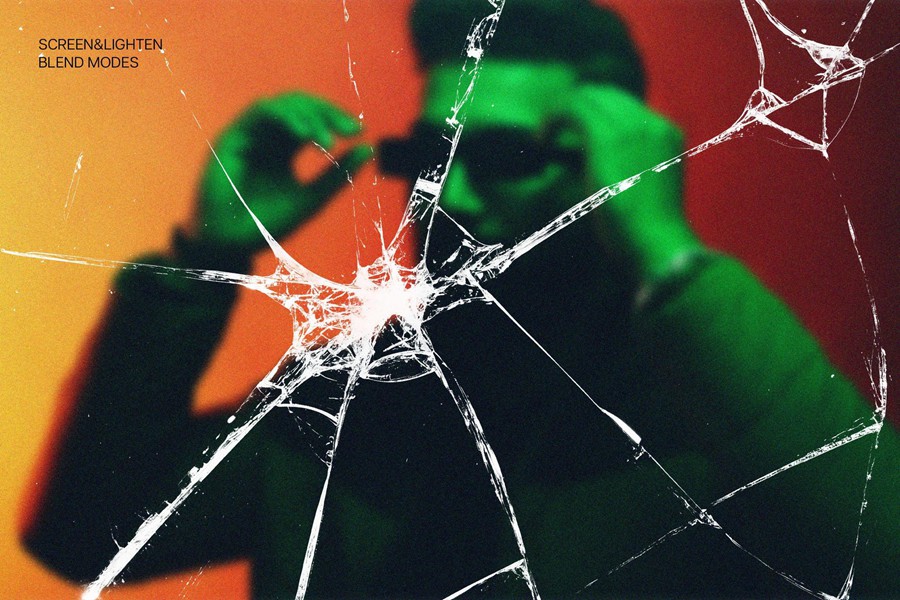 玻璃破碎效果海报封面设计PSD模板样机 Cracked Glass Overlay Textures , 第2张-素材湾丨精选海外优质设计素材资源 玻璃破碎效果海报封面设计PSD模板样机 Cracked Glass Overlay Textures , sucaiwan.com
