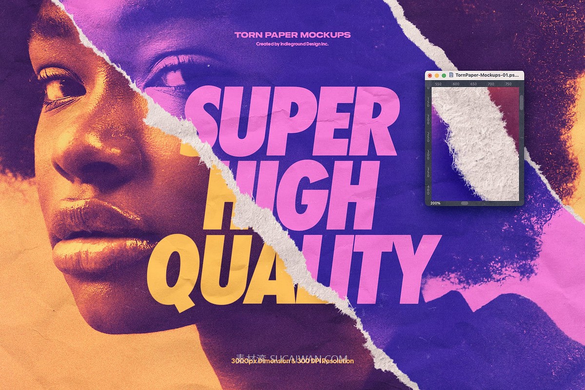 280个复古时尚美学撕纸模型和纸张纸条纹理海报设计PNG/PSD样机套装 Torn Paper Mockups & Textures + 3个视频教程 , 第4张-素材湾丨精选海外优质设计素材资源 280个复古时尚美学撕纸模型和纸张纸条纹理海报设计PNG/PSD样机套装 Torn Paper Mockups & Textures + 3个视频教程 , sucaiwan.com