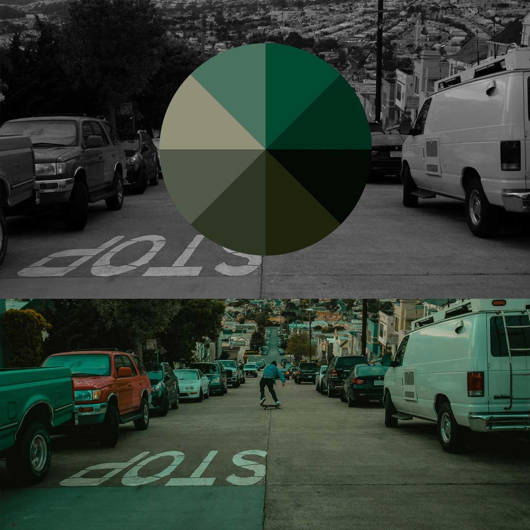 达芬奇预设：热门调色前后对比色轮转场过渡效果预设 , sucaiwan.com